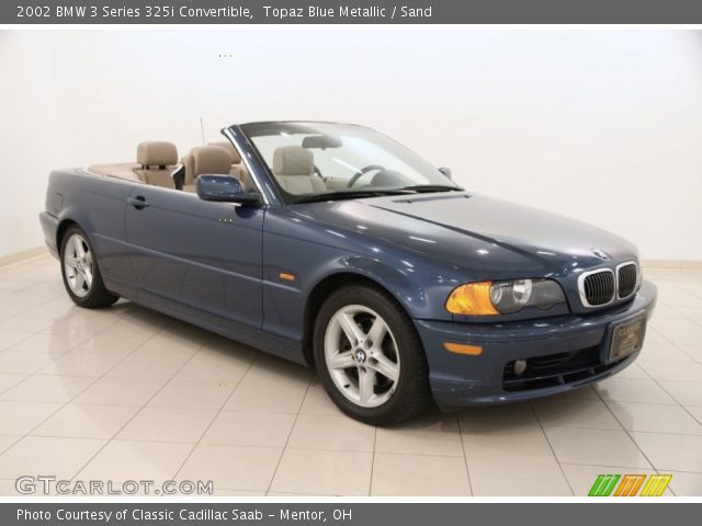 2002 BMW 3 Series 325i Convertible in Topaz Blue Metallic