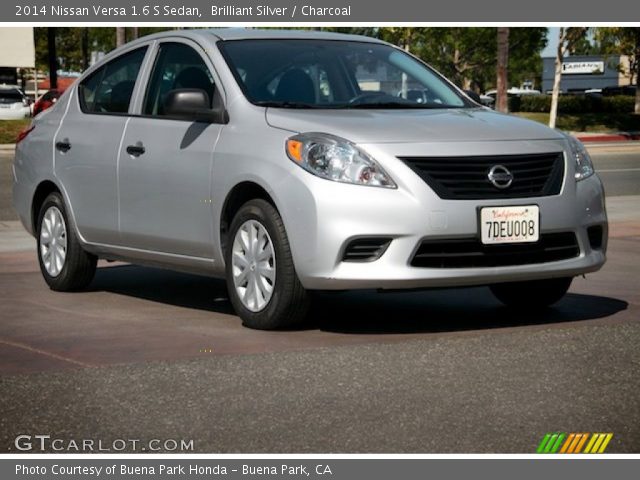 2014 Nissan Versa 1.6 S Sedan in Brilliant Silver