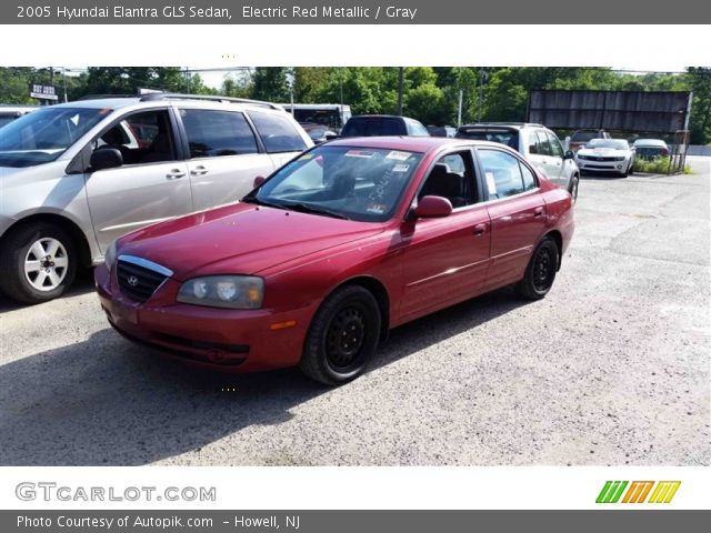 2005 Hyundai Elantra GLS Sedan in Electric Red Metallic