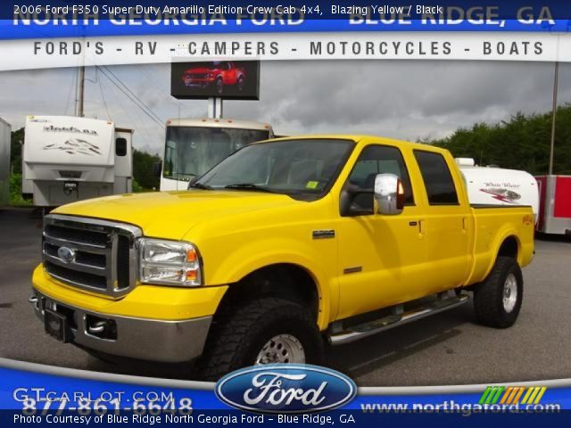 2006 Ford F350 Super Duty Amarillo Edition Crew Cab 4x4 in Blazing Yellow