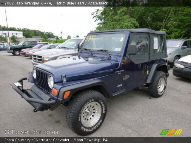 2002 Jeep Wrangler X 4x4 in Patriot Blue Pearl