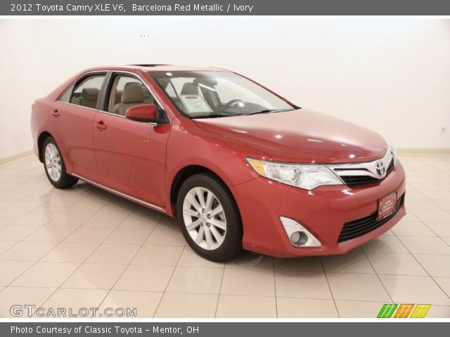 2012 Toyota Camry XLE V6 in Barcelona Red Metallic