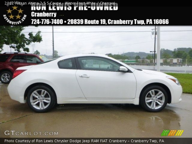 2012 Nissan Altima 2.5 S Coupe in Winter Frost White