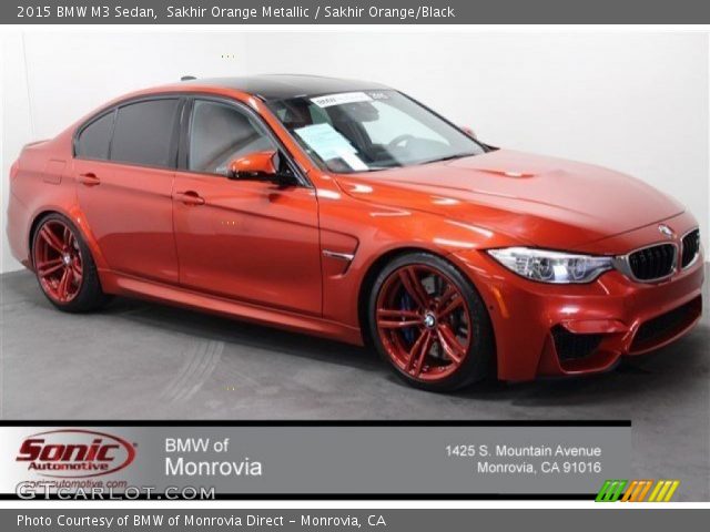 2015 BMW M3 Sedan in Sakhir Orange Metallic
