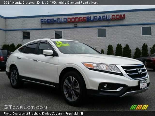 2014 Honda Crosstour EX-L V6 4WD in White Diamond Pearl