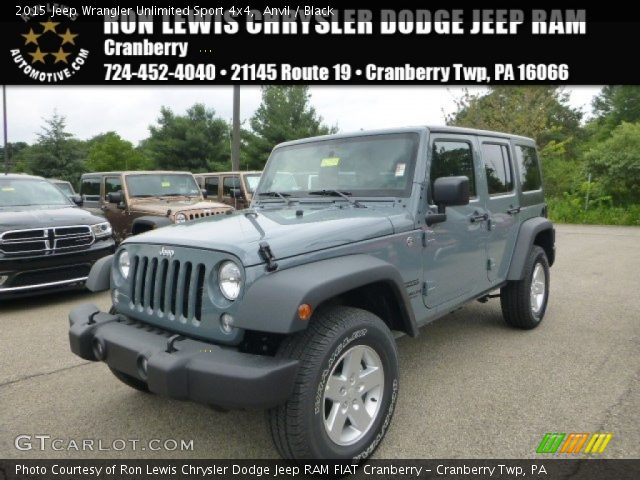 2015 Jeep Wrangler Unlimited Sport 4x4 in Anvil