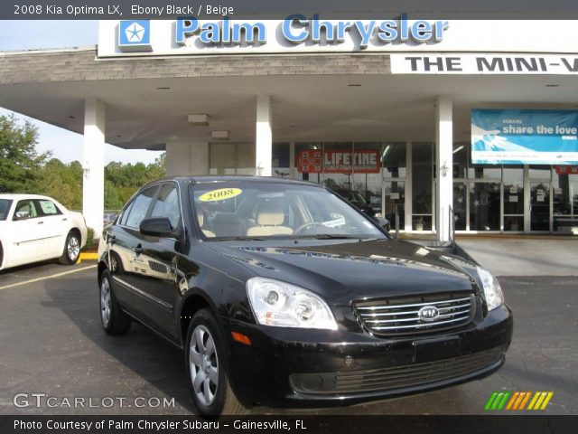 2008 Kia Optima LX in Ebony Black