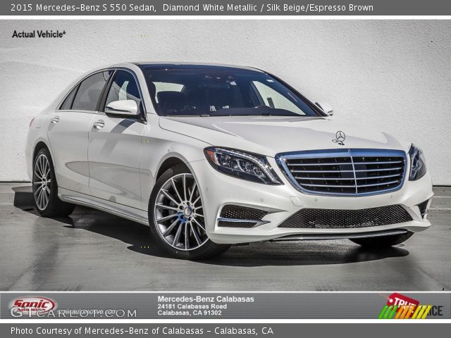 2015 Mercedes-Benz S 550 Sedan in Diamond White Metallic