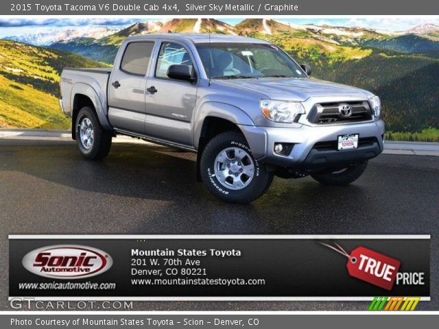 2015 Toyota Tacoma V6 Double Cab 4x4 in Silver Sky Metallic