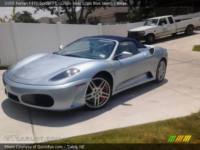2005 Ferrari F430 Spider F1 in Grigio Alloy (Light Blue Silver)