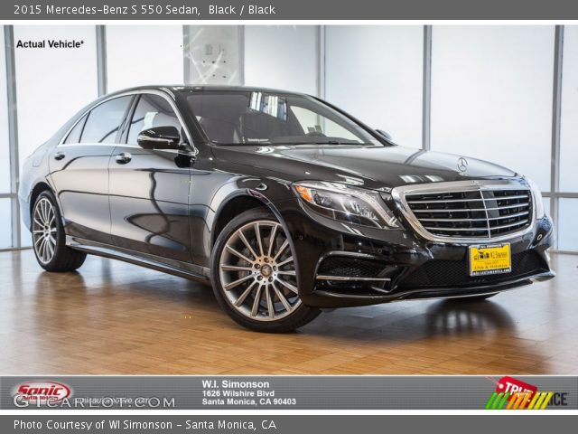 2015 Mercedes-Benz S 550 Sedan in Black