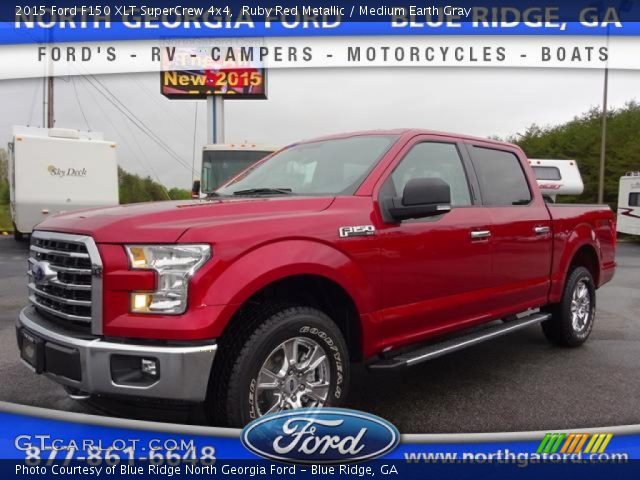 2015 Ford F150 XLT SuperCrew 4x4 in Ruby Red Metallic