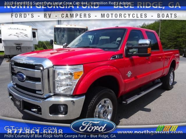 2015 Ford F350 Super Duty Lariat Crew Cab 4x4 in Vermillion Red