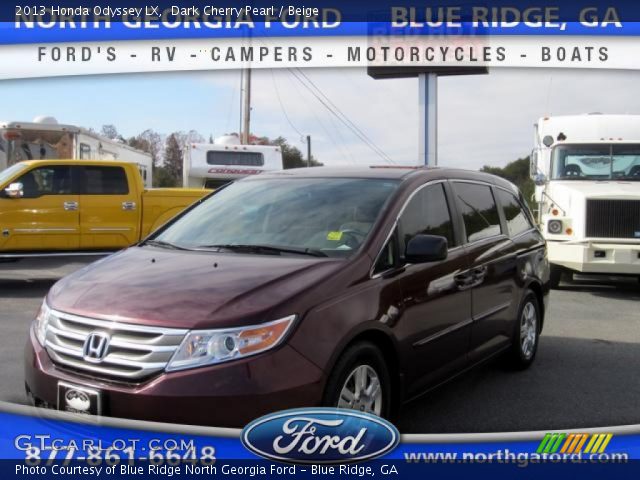 2013 Honda Odyssey LX in Dark Cherry Pearl