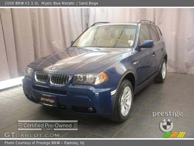 2006 BMW X3 3.0i in Mystic Blue Metallic