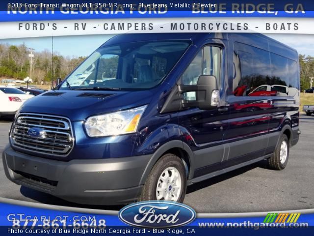 2015 Ford Transit Wagon XLT 350 MR Long in Blue Jeans Metallic