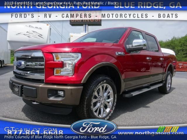 2015 Ford F150 Lariat SuperCrew 4x4 in Ruby Red Metallic