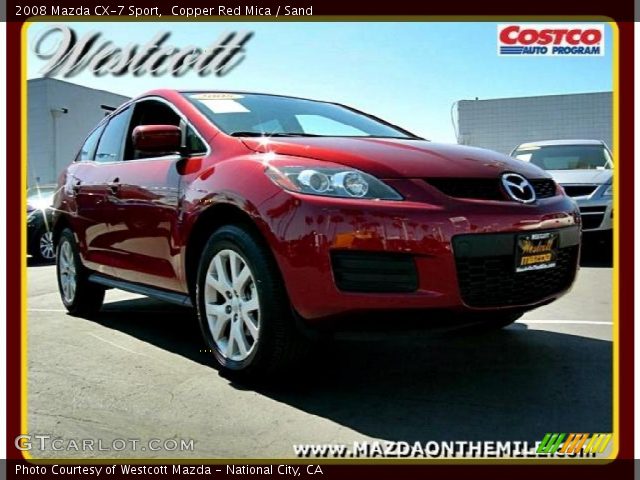 2008 Mazda CX-7 Sport in Copper Red Mica