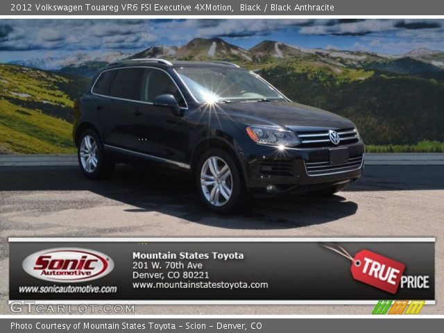 2012 Volkswagen Touareg VR6 FSI Executive 4XMotion in Black