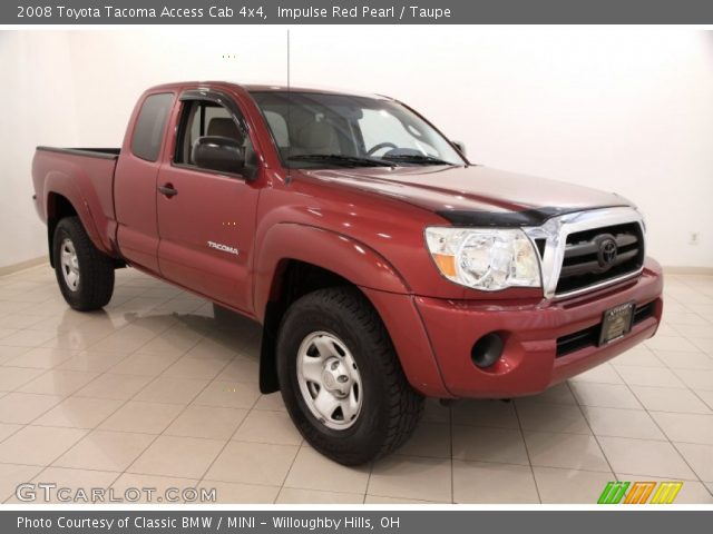 2008 Toyota Tacoma Access Cab 4x4 in Impulse Red Pearl