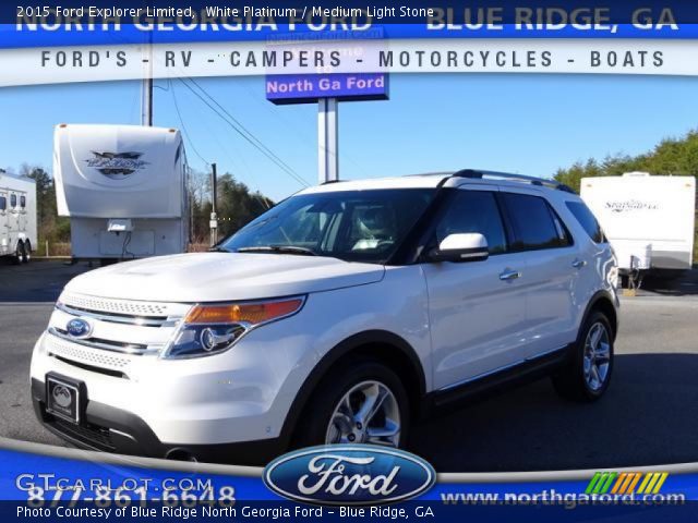 2015 Ford Explorer Limited in White Platinum