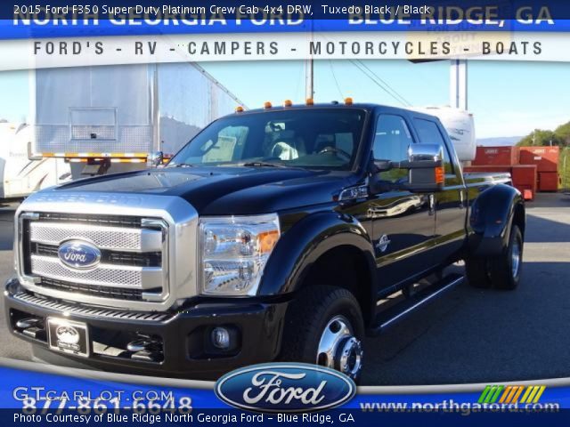 2015 Ford F350 Super Duty Platinum Crew Cab 4x4 DRW in Tuxedo Black