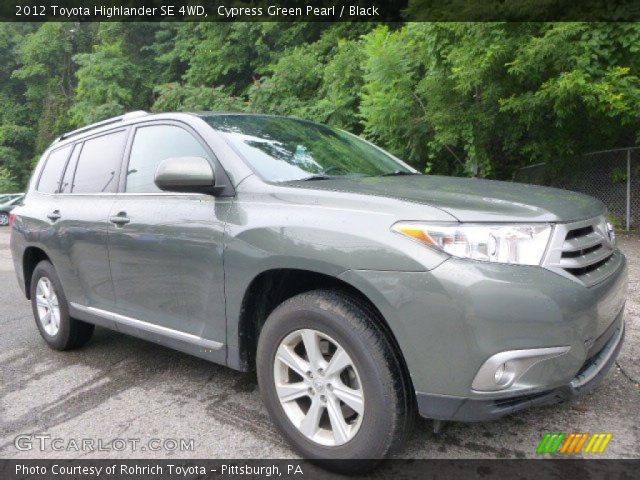 2012 Toyota Highlander SE 4WD in Cypress Green Pearl