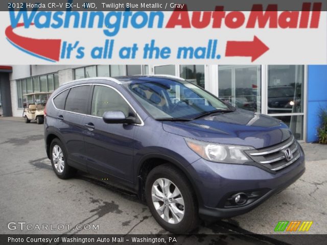 2012 Honda CR-V EX-L 4WD in Twilight Blue Metallic