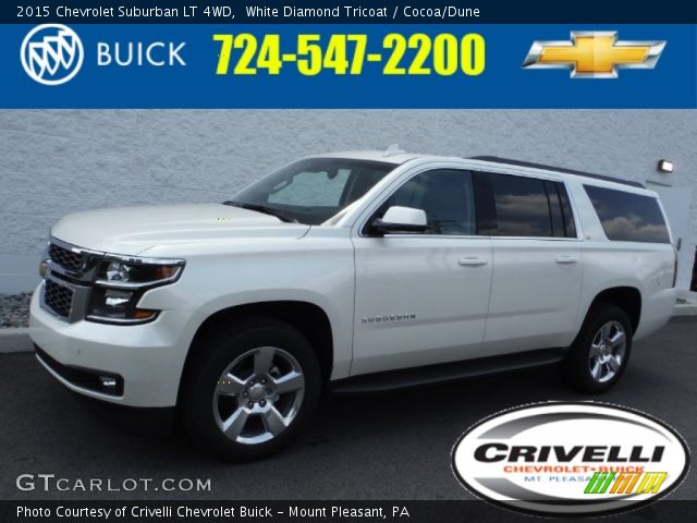 2015 Chevrolet Suburban LT 4WD in White Diamond Tricoat