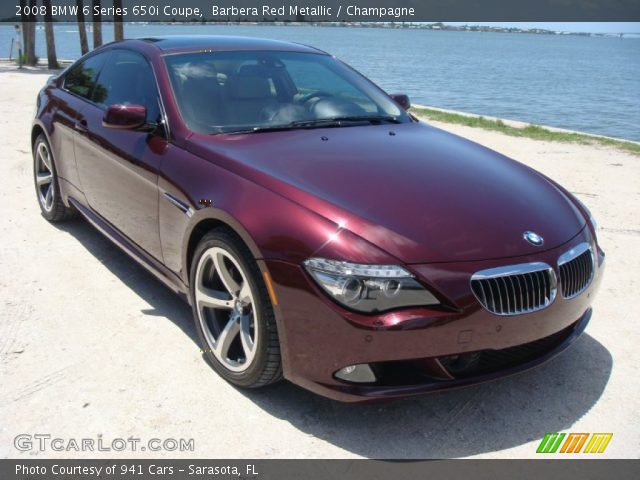 2008 BMW 6 Series 650i Coupe in Barbera Red Metallic