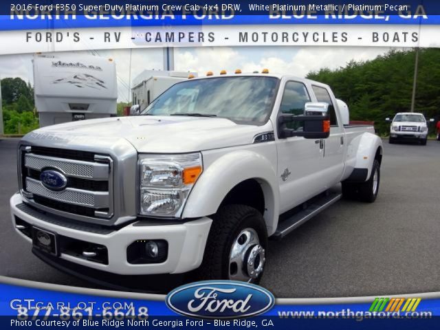 2016 Ford F350 Super Duty Platinum Crew Cab 4x4 DRW in White Platinum Metallic