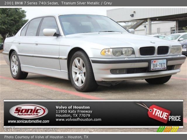 2001 BMW 7 Series 740i Sedan in Titanium Silver Metallic