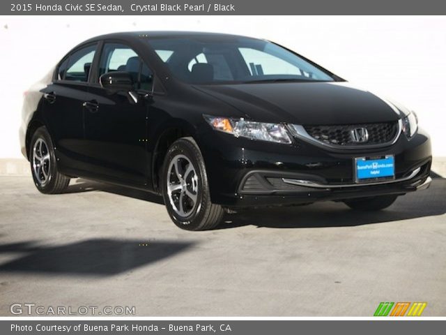 2015 Honda Civic SE Sedan in Crystal Black Pearl