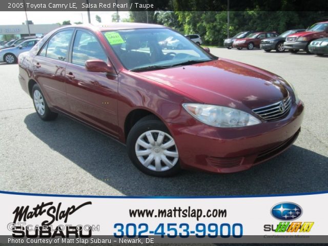 2005 Toyota Camry LE in Salsa Red Pearl