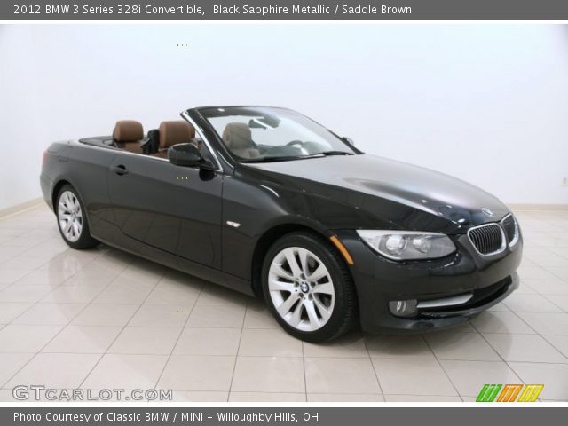 2012 BMW 3 Series 328i Convertible in Black Sapphire Metallic