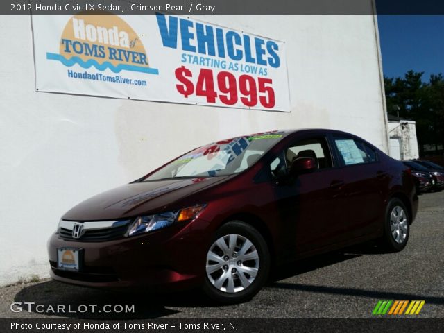 2012 Honda Civic LX Sedan in Crimson Pearl