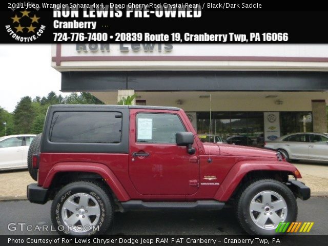 2011 Jeep Wrangler Sahara 4x4 in Deep Cherry Red Crystal Pearl