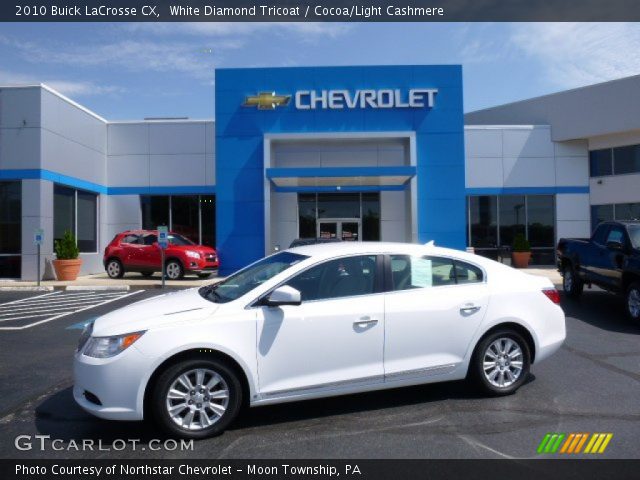 2010 Buick LaCrosse CX in White Diamond Tricoat