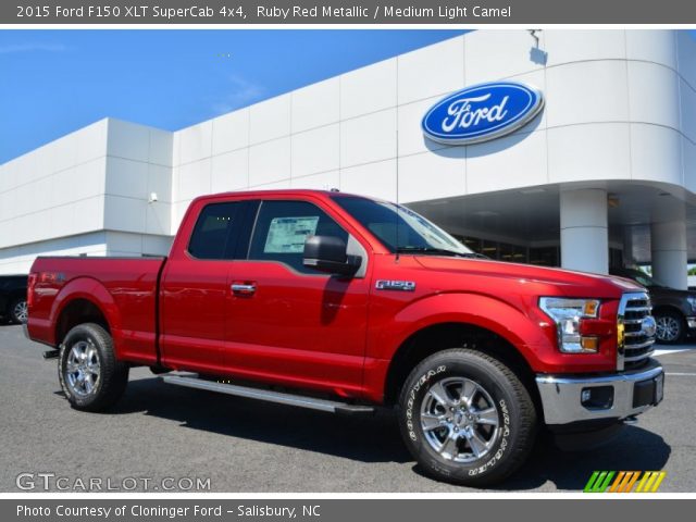 2015 Ford F150 XLT SuperCab 4x4 in Ruby Red Metallic