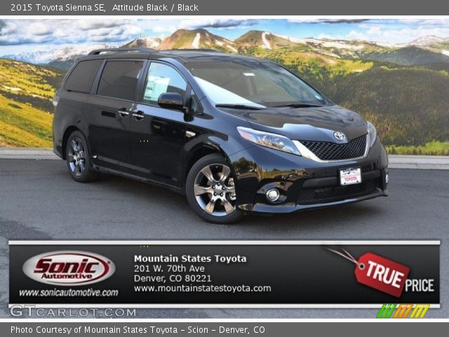 2015 Toyota Sienna SE in Attitude Black