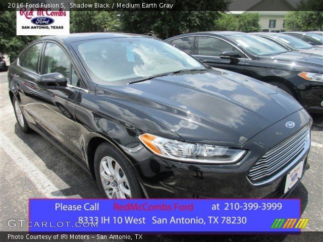 2016 Ford Fusion S in Shadow Black