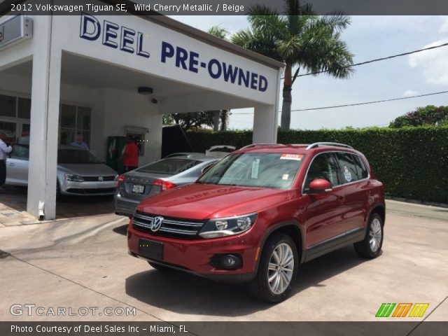 2012 Volkswagen Tiguan SE in Wild Cherry Metallic