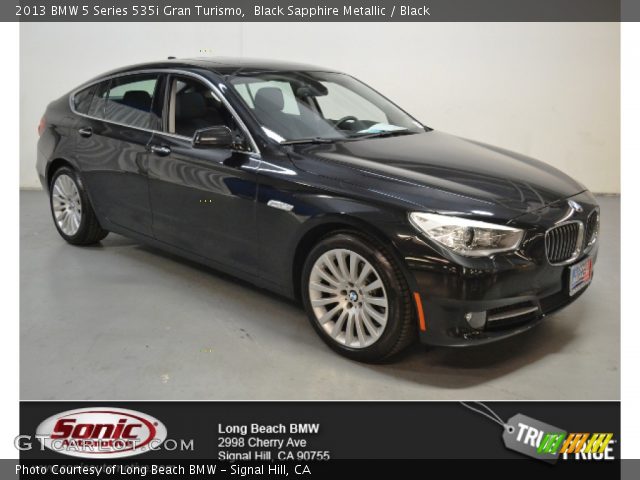 2013 BMW 5 Series 535i Gran Turismo in Black Sapphire Metallic