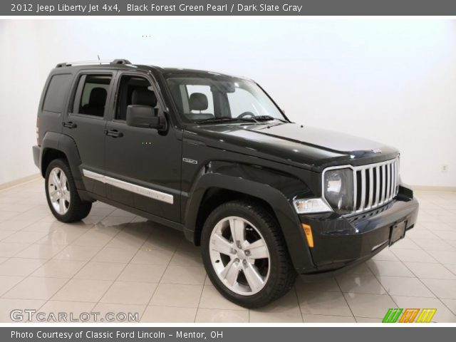 2012 Jeep Liberty Jet 4x4 in Black Forest Green Pearl