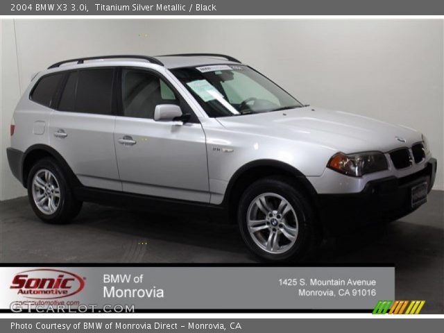2004 BMW X3 3.0i in Titanium Silver Metallic