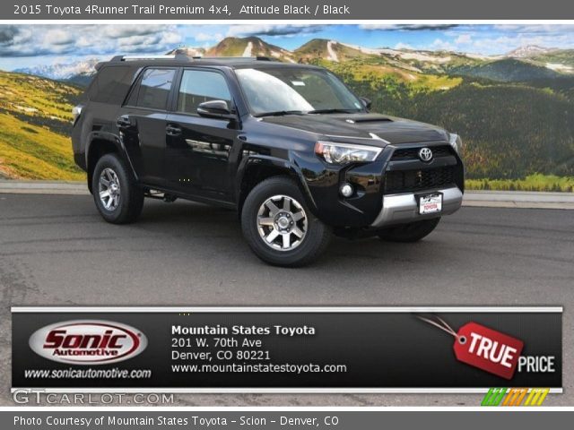 2015 Toyota 4Runner Trail Premium 4x4 in Attitude Black