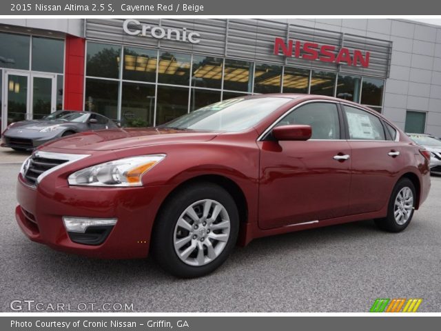 2015 Nissan Altima 2.5 S in Cayenne Red