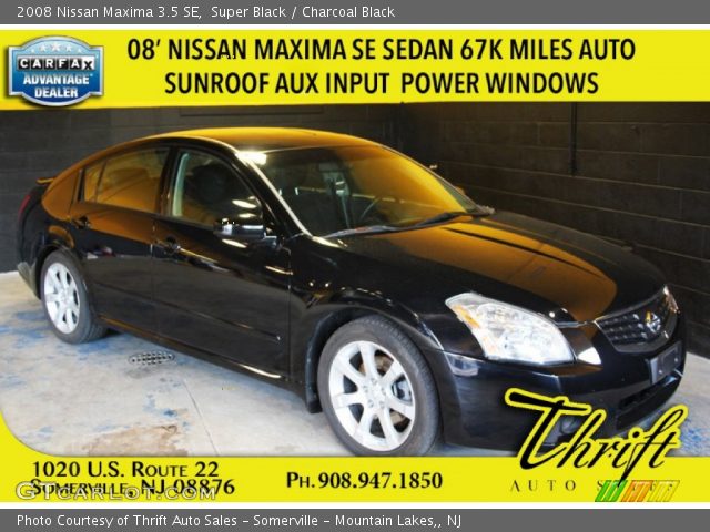 2008 Nissan Maxima 3.5 SE in Super Black