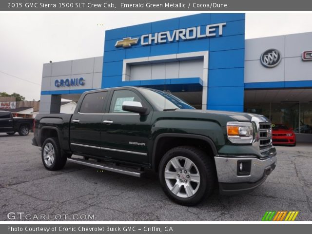 2015 GMC Sierra 1500 SLT Crew Cab in Emerald Green Metallic