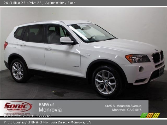 2013 BMW X3 xDrive 28i in Alpine White